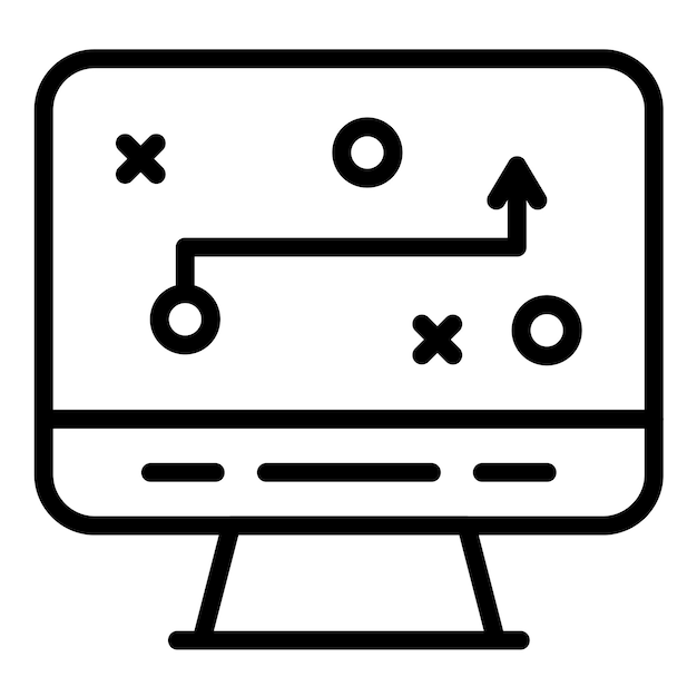 Estilo del icono de planificación de diseño vectorial