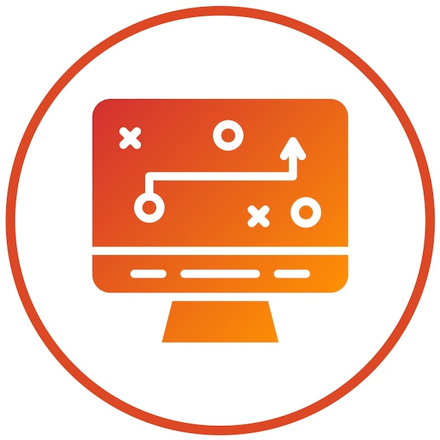Estilo del icono de planificación de diseño vectorial