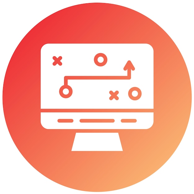 Estilo del icono de planificación de diseño vectorial