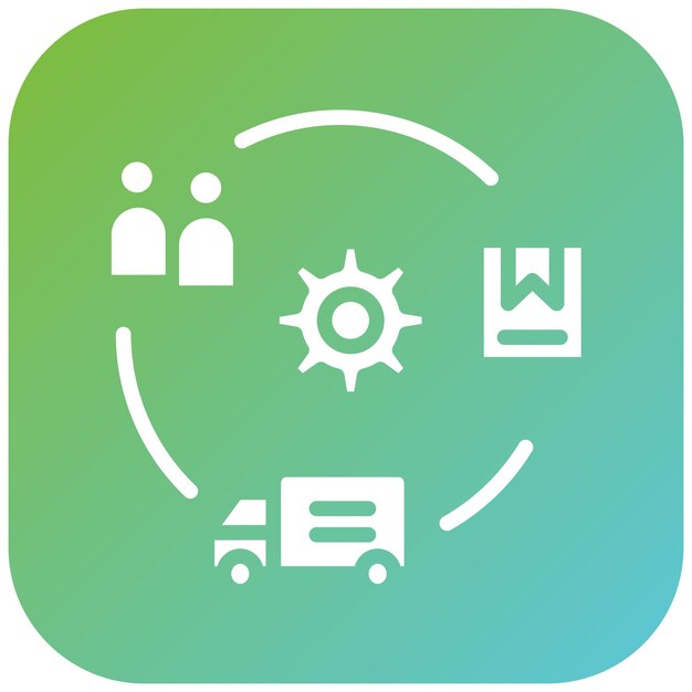 Estilo del icono de planificación de diseño vectorial