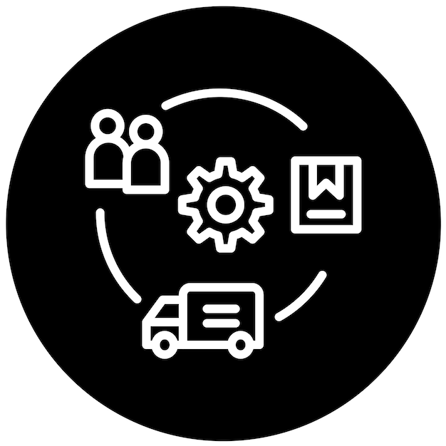 Estilo del icono de planificación de diseño vectorial