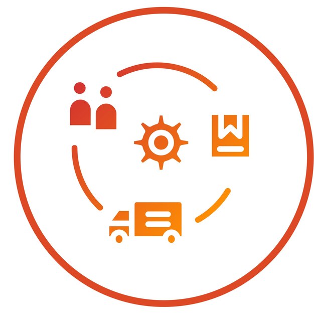 Estilo del icono de planificación de diseño vectorial