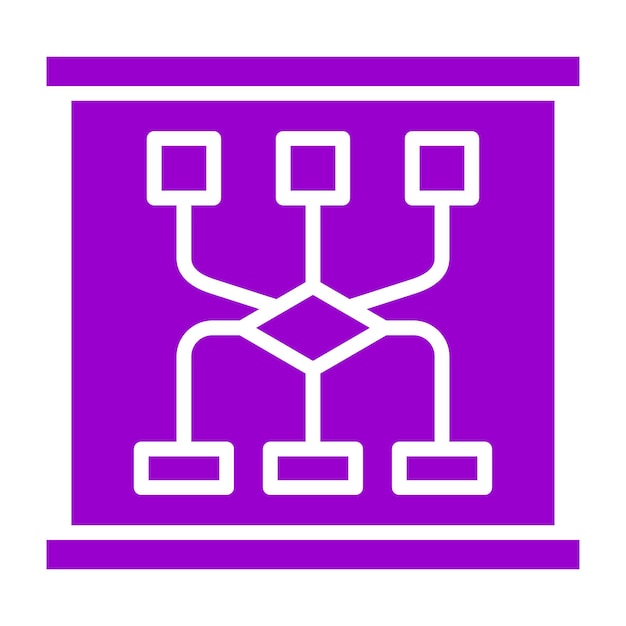 Estilo del icono de planificación de diseño vectorial