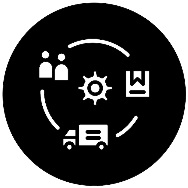 Estilo del icono de planificación de diseño vectorial