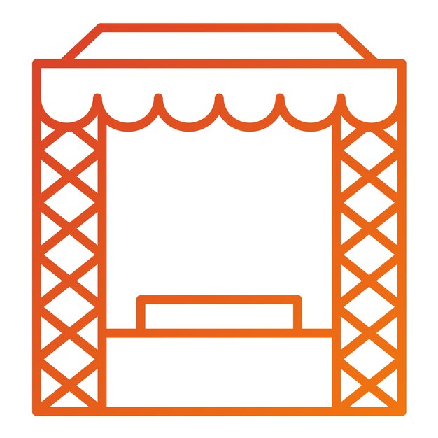 Estilo del icono de planificación de la etapa de diseño vectorial