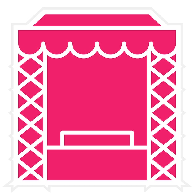Estilo del icono de planificación de la etapa de diseño vectorial