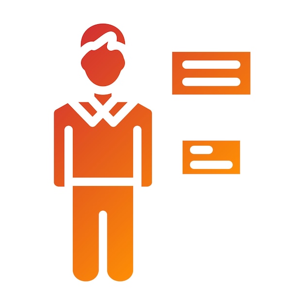Estilo de icono del planificador de colas de diseño vectorial