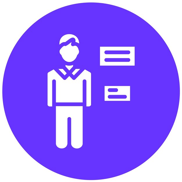Estilo de icono del planificador de colas de diseño vectorial