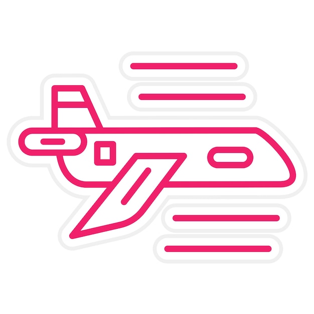 Estilo del icono del plano de diseño vectorial
