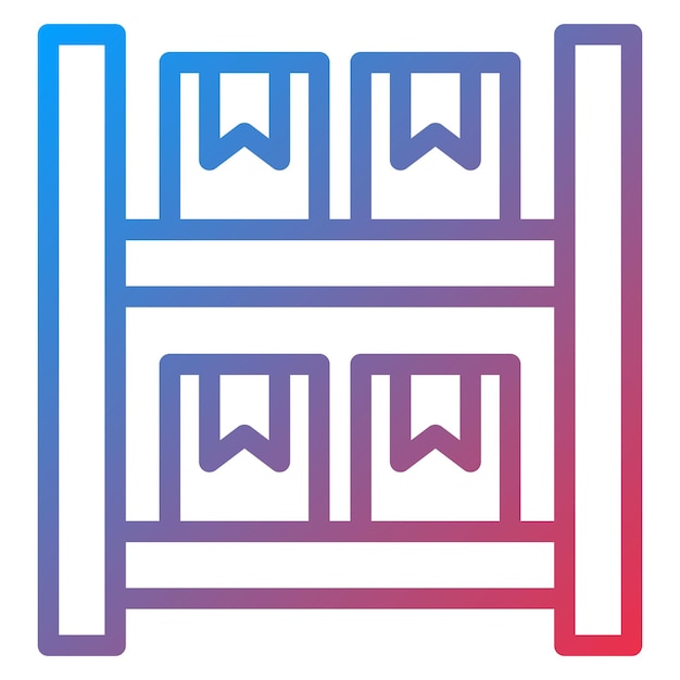 Estilo del icono del planograma de diseño vectorial
