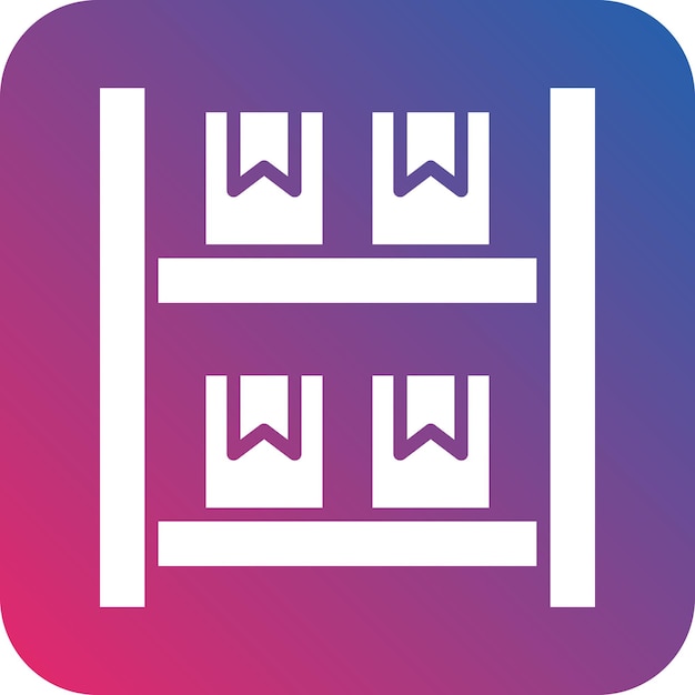 Estilo del icono del planograma de diseño vectorial