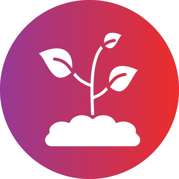 Estilo de icono de planta de diseño vectorial