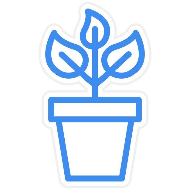 Estilo de icono de planta de diseño vectorial