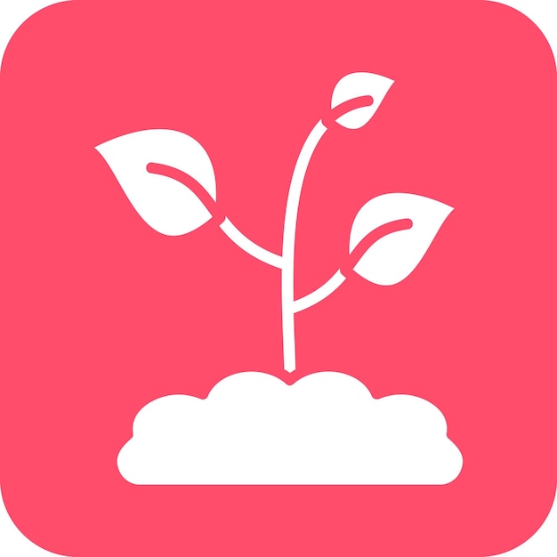 Estilo de icono de planta de diseño vectorial