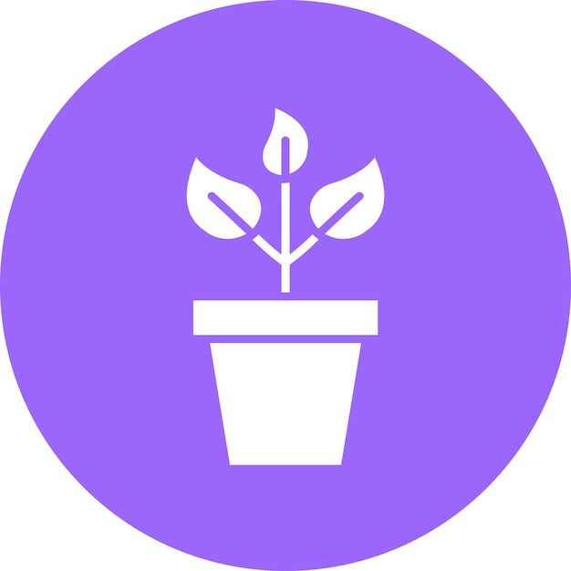 Estilo de icono de planta de diseño vectorial