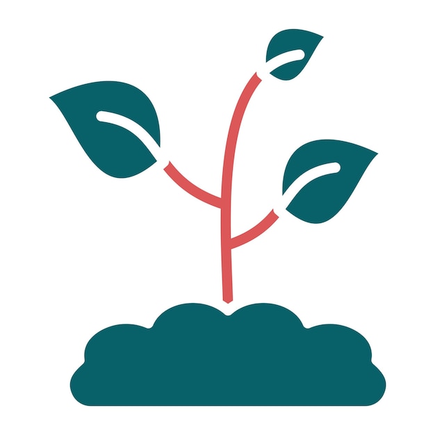 Estilo de icono de planta de diseño vectorial