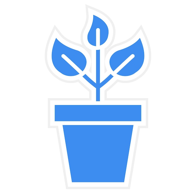 Estilo de icono de planta de diseño vectorial