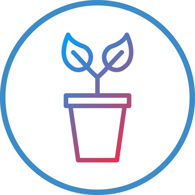 Estilo de icono de planta de diseño vectorial