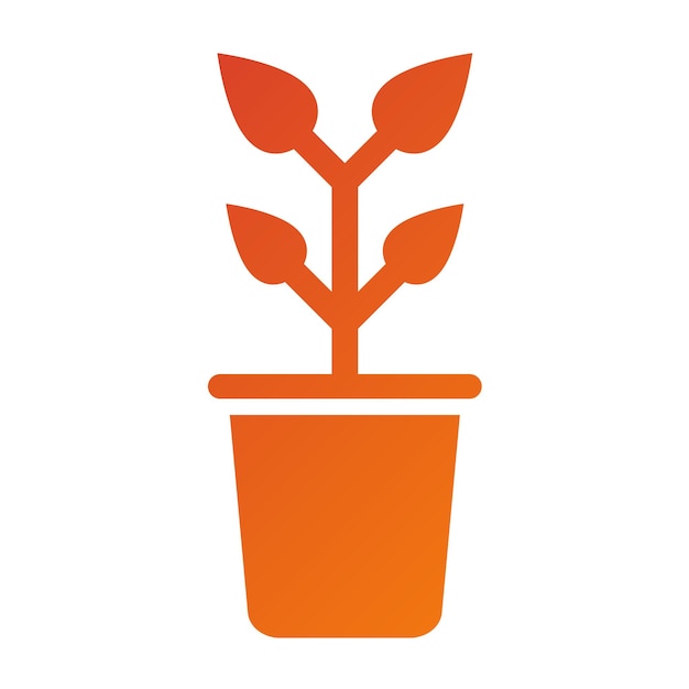Estilo de icono de planta de diseño vectorial