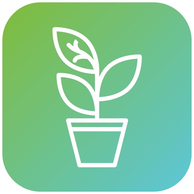 Estilo de icono de planta de diseño vectorial