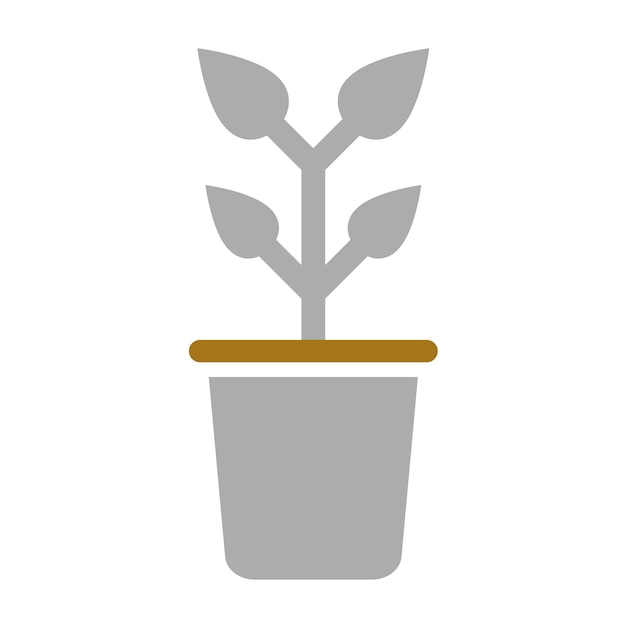 Estilo de icono de planta de diseño vectorial