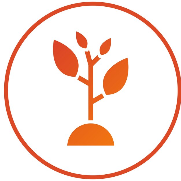 Estilo de icono de planta de diseño vectorial