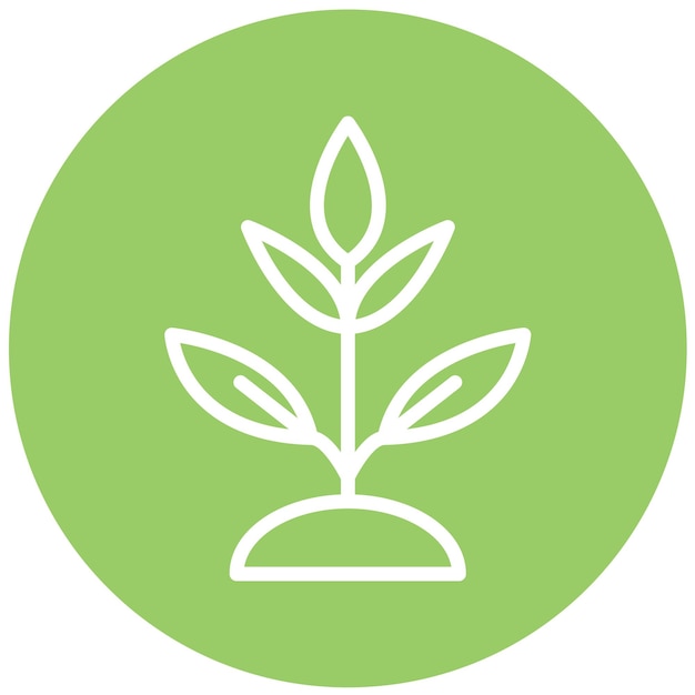 Estilo de icono de planta de diseño vectorial