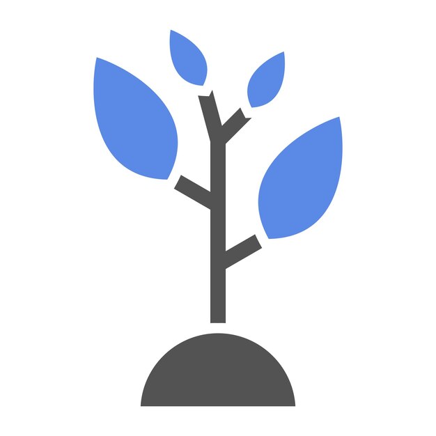 Vector estilo de icono de planta de diseño vectorial