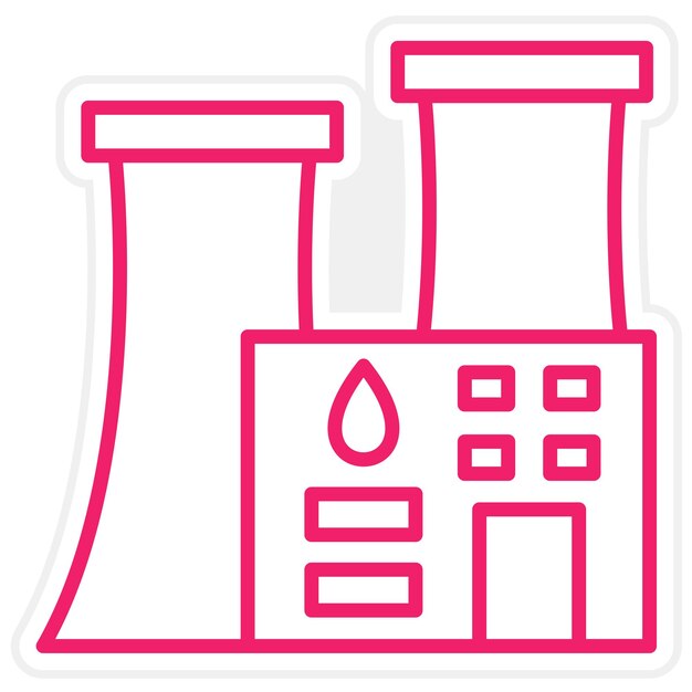 Estilo del icono de la planta de energía