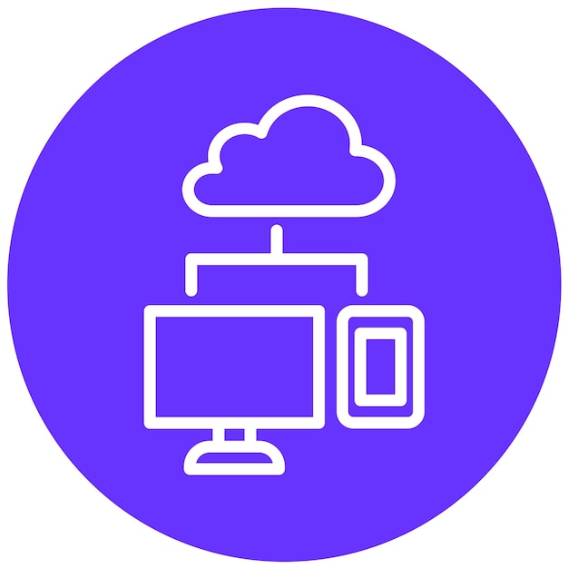 Estilo de icono de la plataforma de autoservicio de diseño vectorial