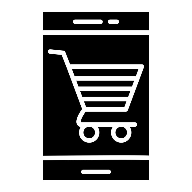 Estilo de icono de la plataforma de comercio electrónico de diseño vectorial
