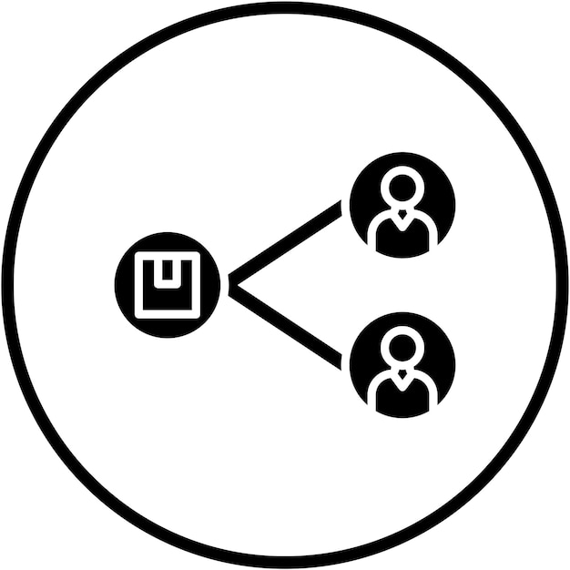 Estilo de icono de la plataforma de intercambio de diseño vectorial