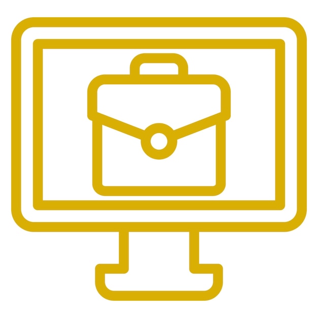 Estilo de icono de la plataforma de trabajo de diseño vectorial