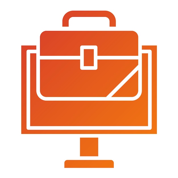 Estilo de icono de la plataforma de trabajo de diseño vectorial