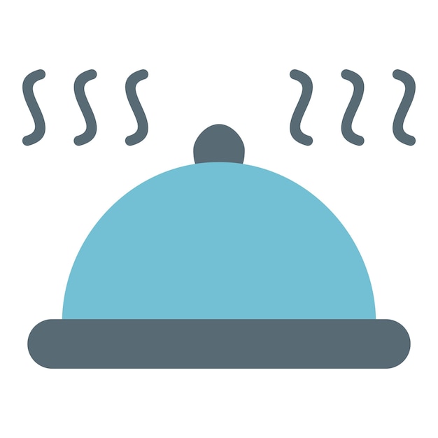 Estilo del icono del plato de diseño vectorial