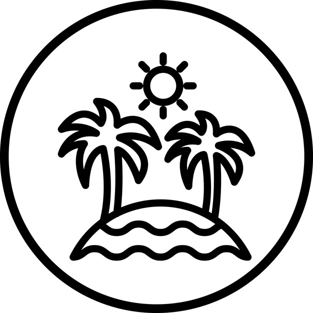 Estilo de icono de playa