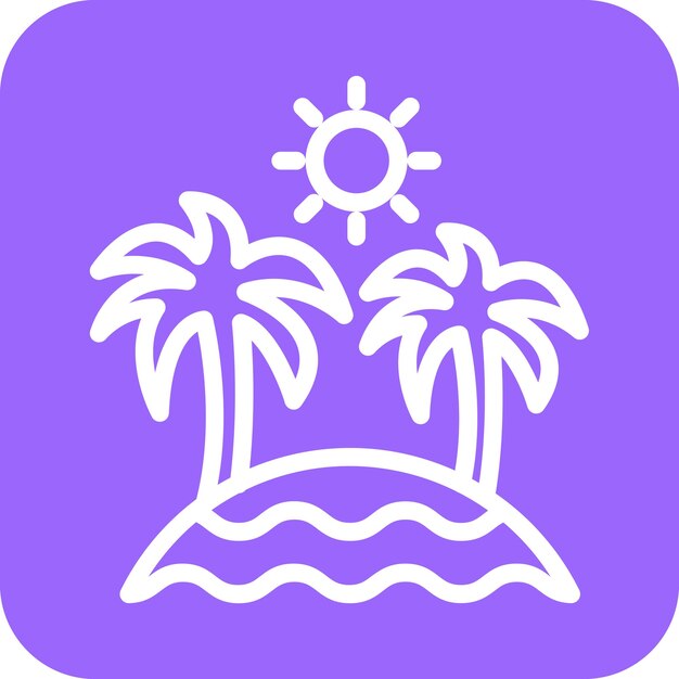 Estilo de icono de playa