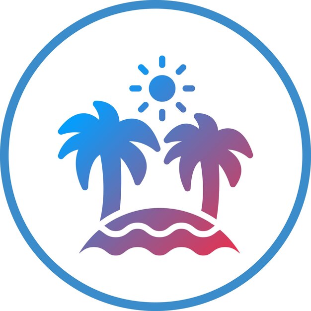 Estilo de icono de playa