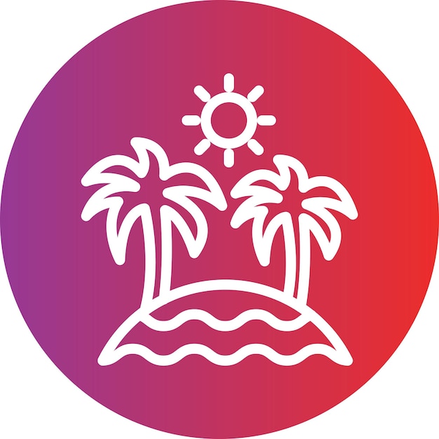 Estilo de icono de playa