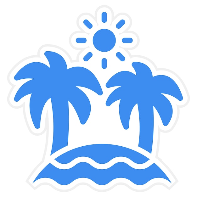 Estilo de icono de playa