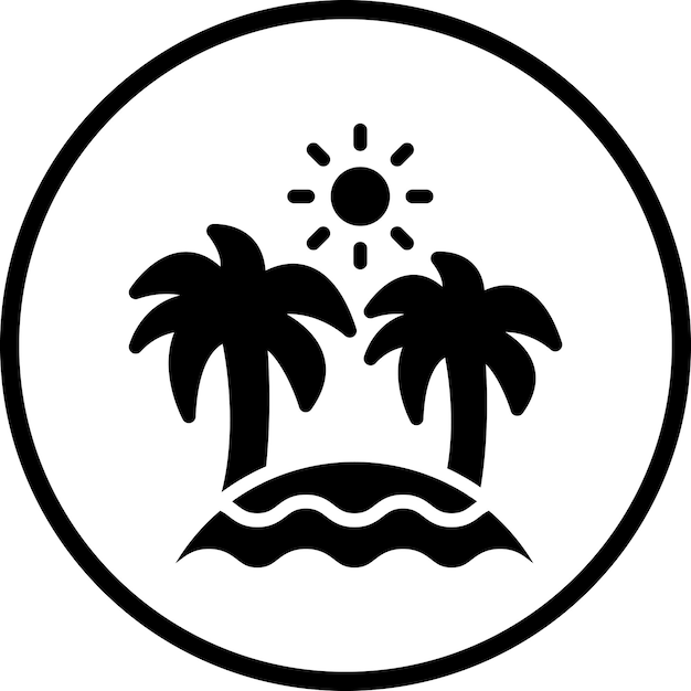 Estilo de icono de playa