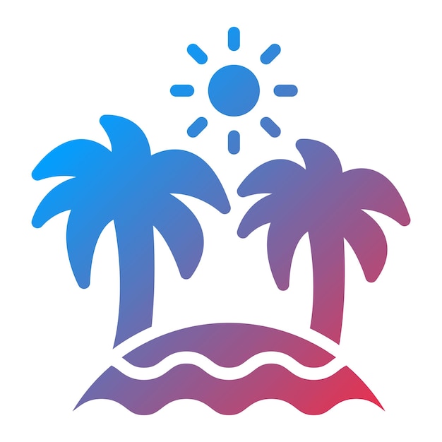 Estilo de icono de playa