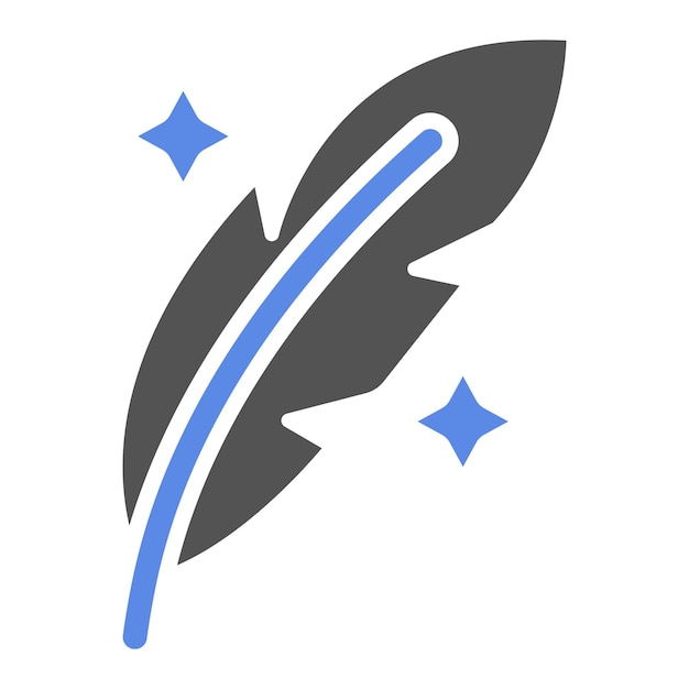 Estilo del icono de la pluma de diseño vectorial