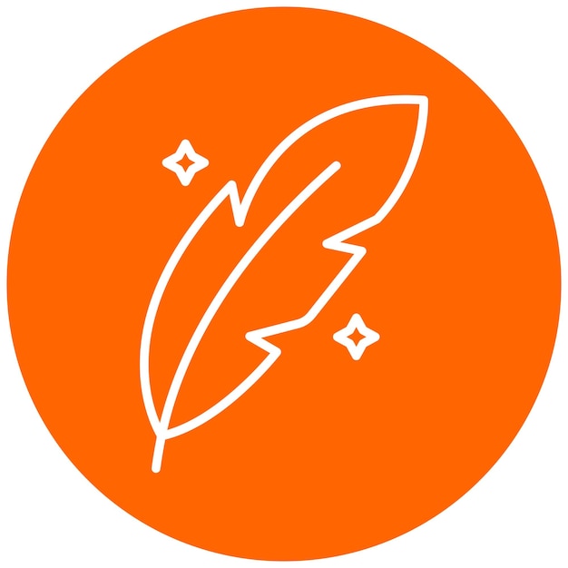 Estilo del icono de la pluma de diseño vectorial