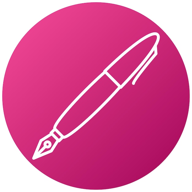 Estilo del icono de la pluma fuente