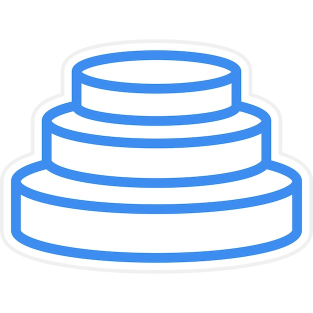 Estilo del icono del podio de diseño vectorial
