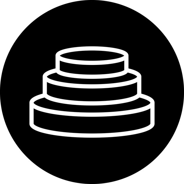 Estilo del icono del podio de diseño vectorial