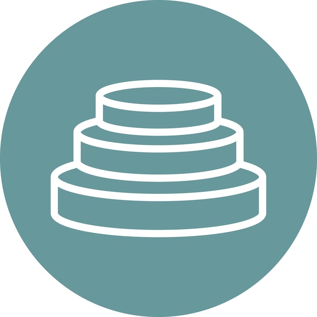Estilo del icono del podio de diseño vectorial