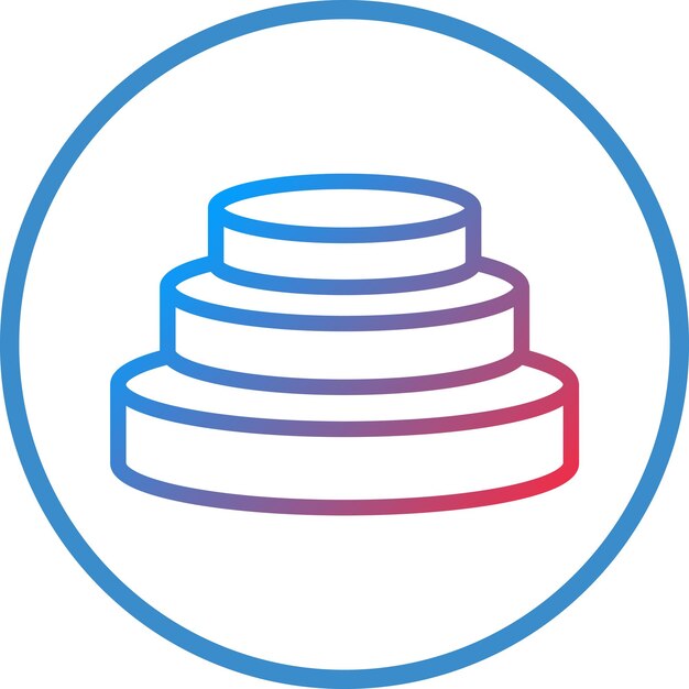Estilo del icono del podio de diseño vectorial