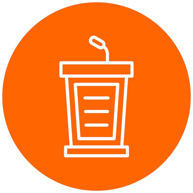 Estilo del icono del podio de diseño vectorial